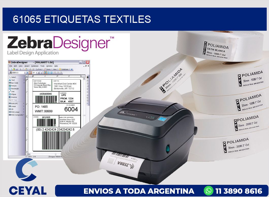 61065 ETIQUETAS TEXTILES