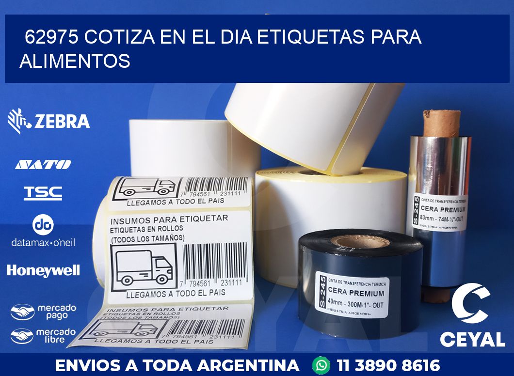 62975 COTIZA EN EL DIA ETIQUETAS PARA ALIMENTOS