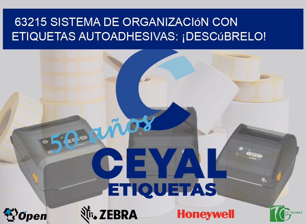 63215 Sistema de Organización con Etiquetas Autoadhesivas: ¡Descúbrelo!
