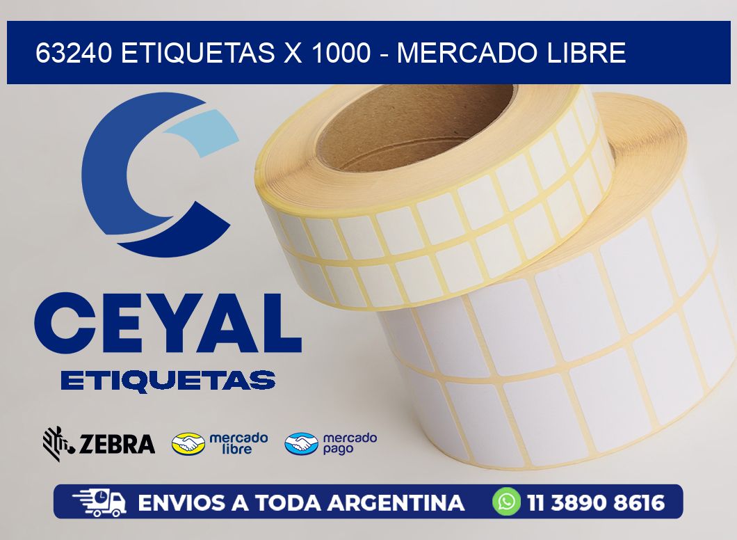 63240 ETIQUETAS X 1000 - MERCADO LIBRE