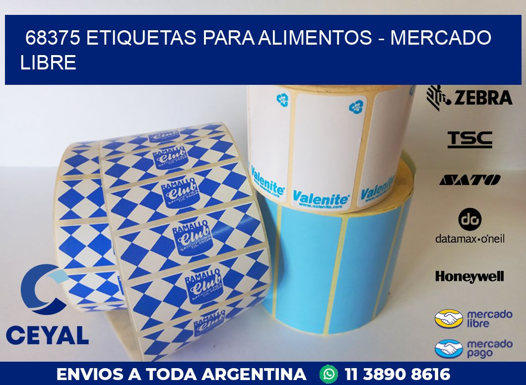 68375 ETIQUETAS PARA ALIMENTOS – MERCADO LIBRE