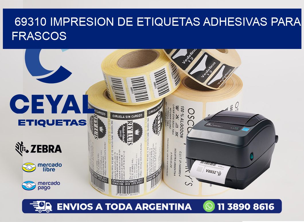 69310 IMPRESION DE ETIQUETAS ADHESIVAS PARA FRASCOS