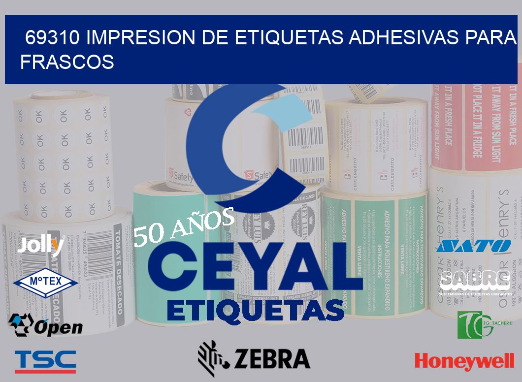 69310 IMPRESION DE ETIQUETAS ADHESIVAS PARA FRASCOS