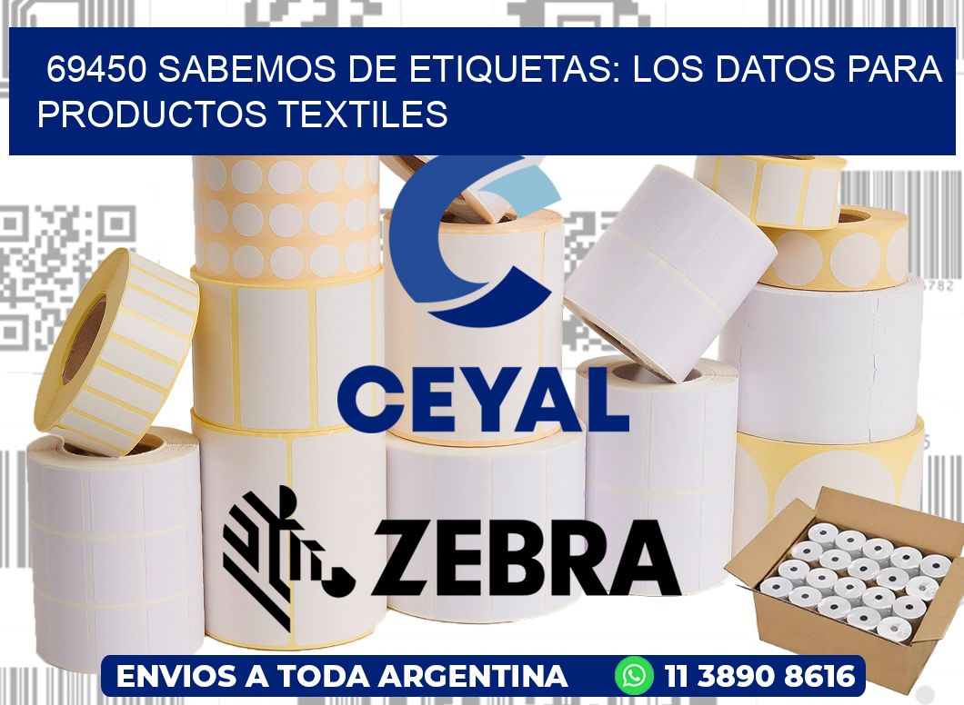 69450 SABEMOS DE ETIQUETAS: LOS DATOS PARA PRODUCTOS TEXTILES
