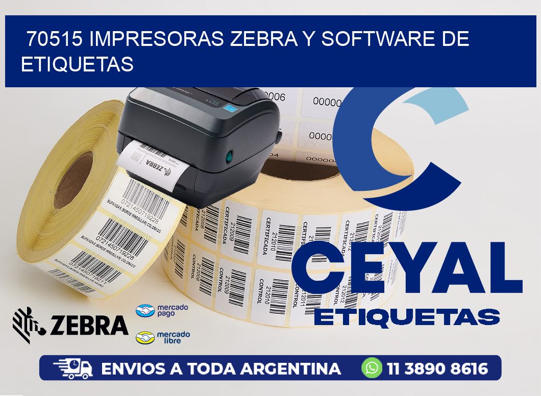 70515 Impresoras Zebra y Software de Etiquetas
