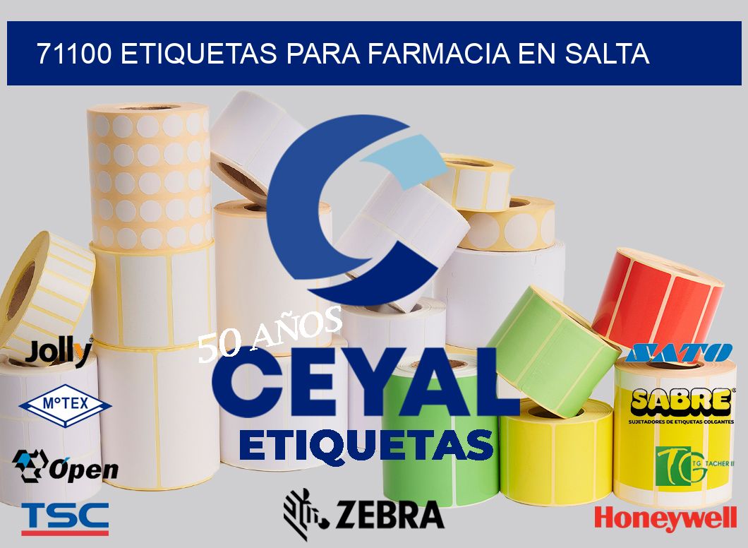 71100 ETIQUETAS PARA FARMACIA EN SALTA
