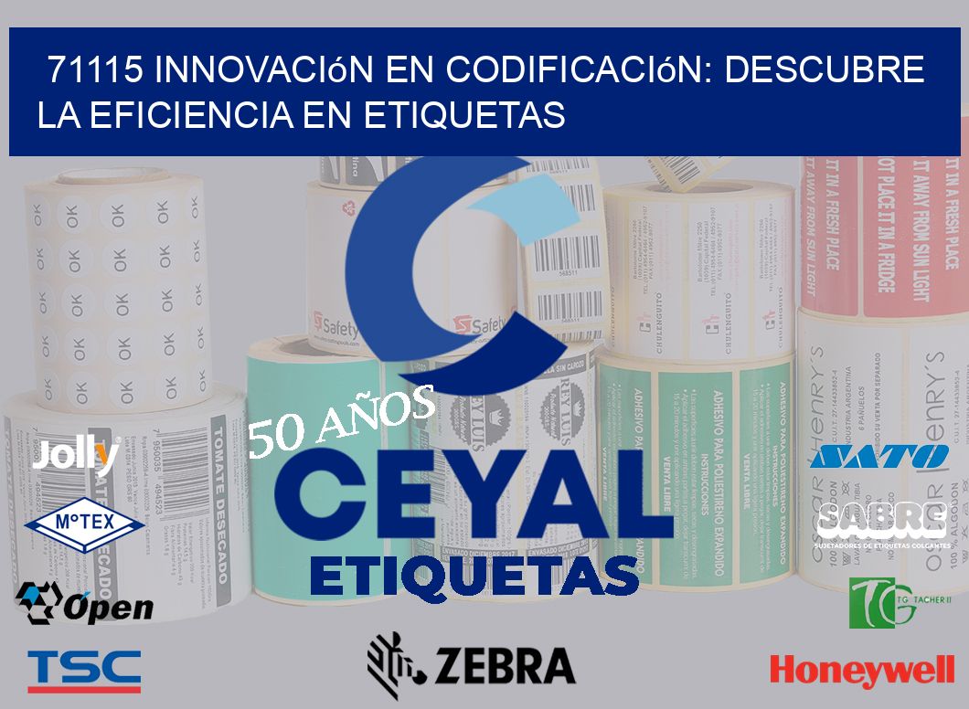 71115 Innovación en Codificación: Descubre la Eficiencia en Etiquetas