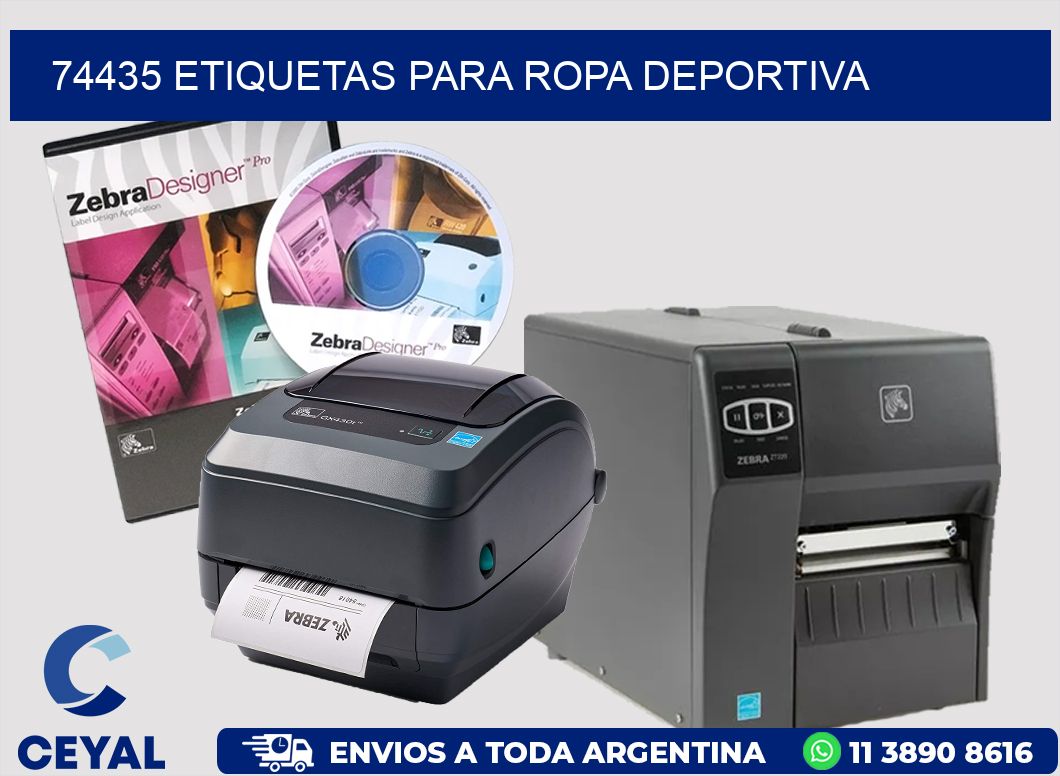 74435 ETIQUETAS PARA ROPA DEPORTIVA