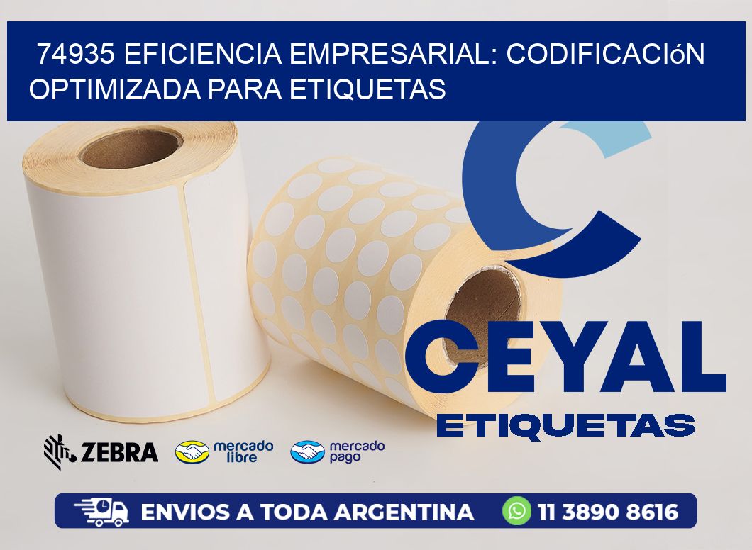74935 Eficiencia Empresarial: Codificación Optimizada para Etiquetas