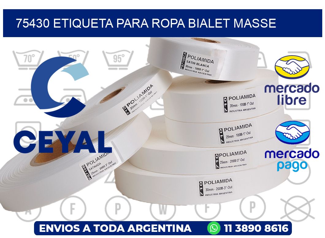 75430 ETIQUETA PARA ROPA BIALET MASSE