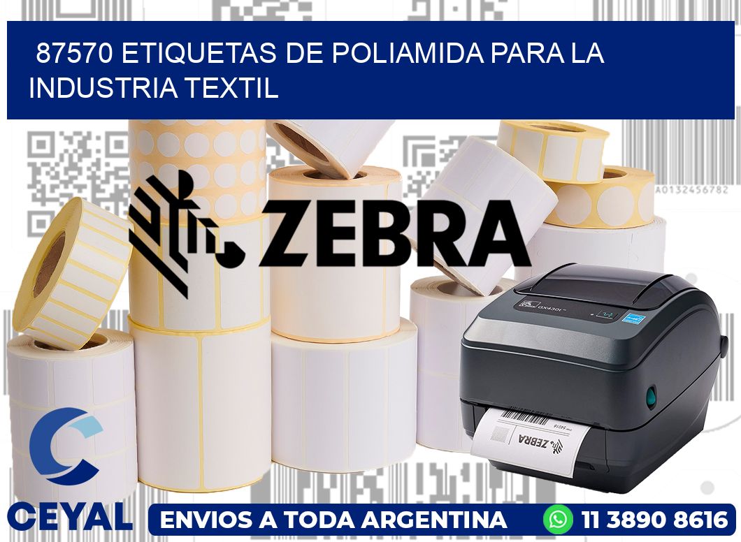 87570 ETIQUETAS DE POLIAMIDA PARA LA INDUSTRIA TEXTIL