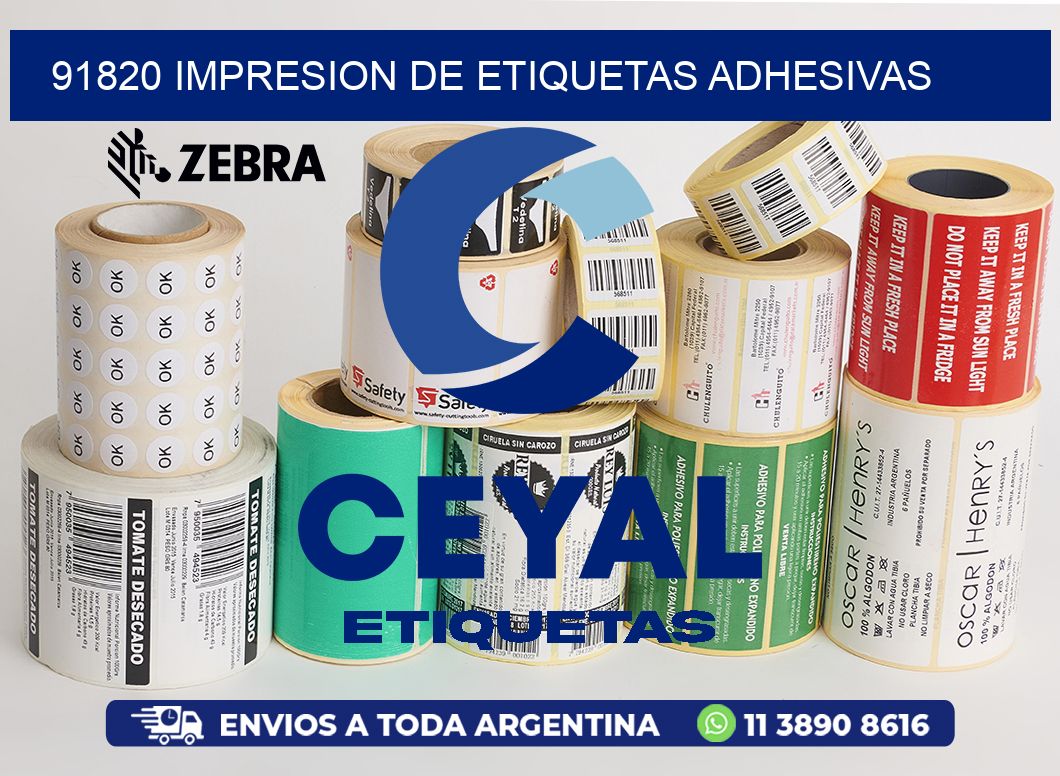 91820 IMPRESION DE ETIQUETAS ADHESIVAS