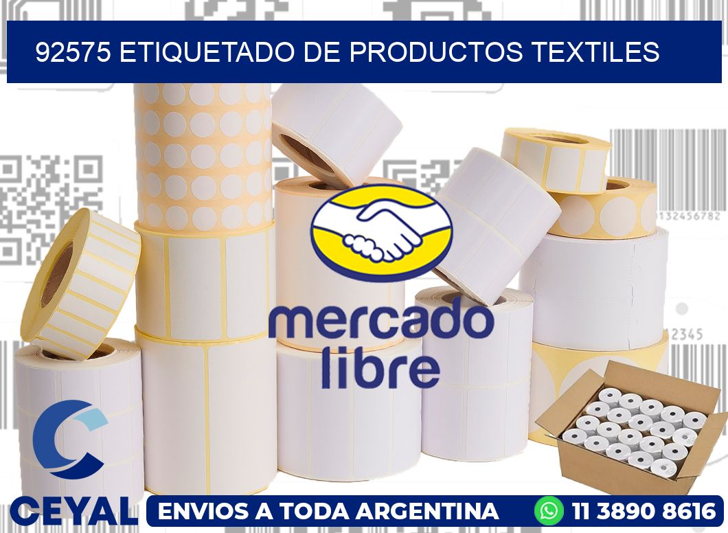 92575 ETIQUETADO DE PRODUCTOS TEXTILES