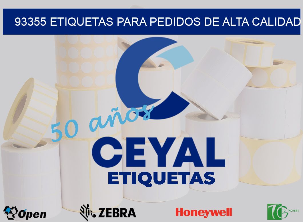 93355 ETIQUETAS PARA PEDIDOS DE ALTA CALIDAD