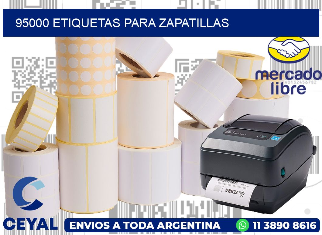 95000 ETIQUETAS PARA ZAPATILLAS