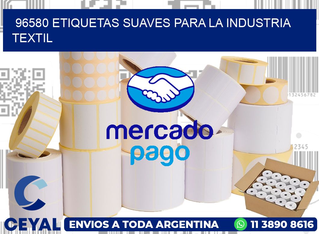 96580 ETIQUETAS SUAVES PARA LA INDUSTRIA TEXTIL