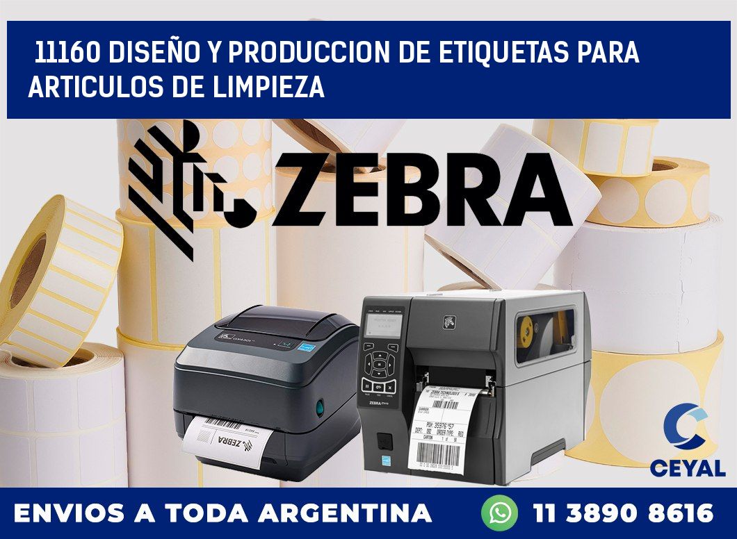 11160 DISEÑO Y PRODUCCION DE ETIQUETAS PARA ARTICULOS DE LIMPIEZA