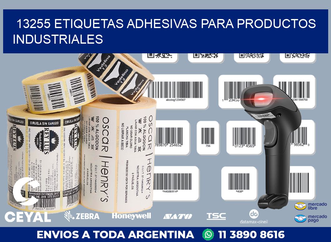 13255 ETIQUETAS ADHESIVAS PARA PRODUCTOS INDUSTRIALES