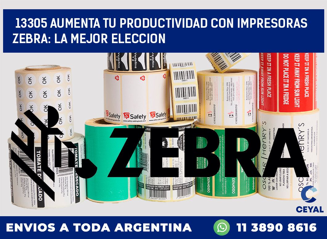 13305 AUMENTA TU PRODUCTIVIDAD CON IMPRESORAS ZEBRA: LA MEJOR ELECCION