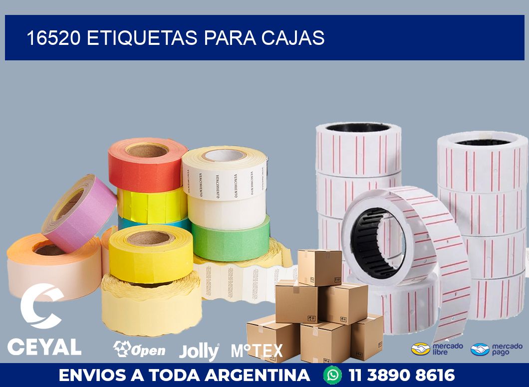 16520 ETIQUETAS PARA CAJAS