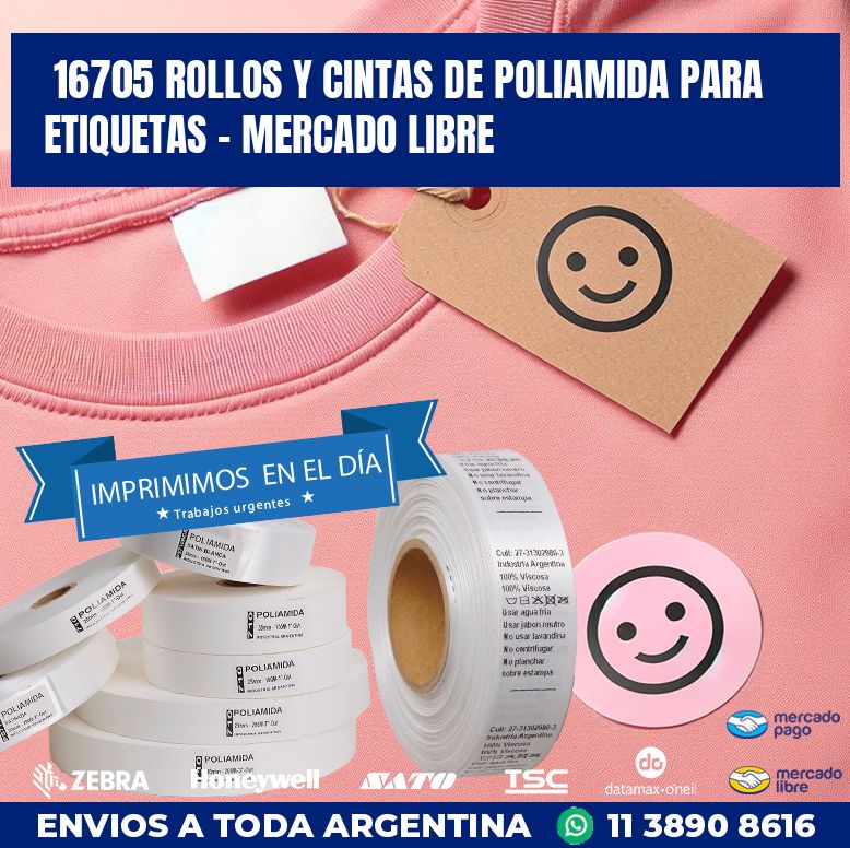 16705 ROLLOS Y CINTAS DE POLIAMIDA PARA ETIQUETAS – MERCADO LIBRE