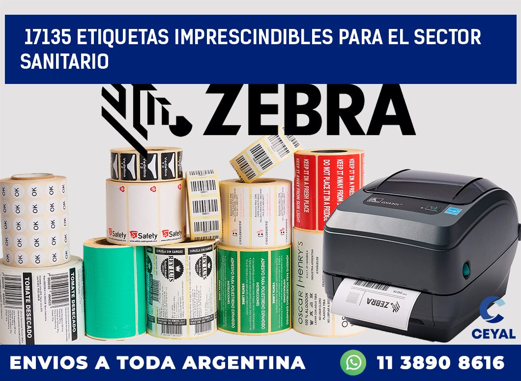 17135 ETIQUETAS IMPRESCINDIBLES PARA EL SECTOR SANITARIO