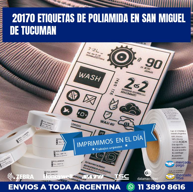 20170 ETIQUETAS DE POLIAMIDA EN SAN MIGUEL DE TUCUMAN