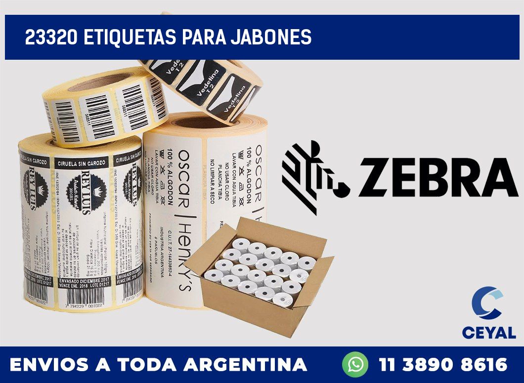 23320 ETIQUETAS PARA JABONES