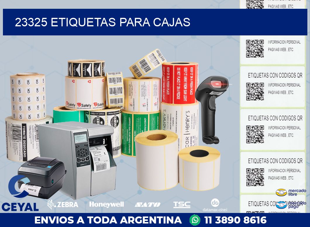 23325 ETIQUETAS PARA CAJAS
