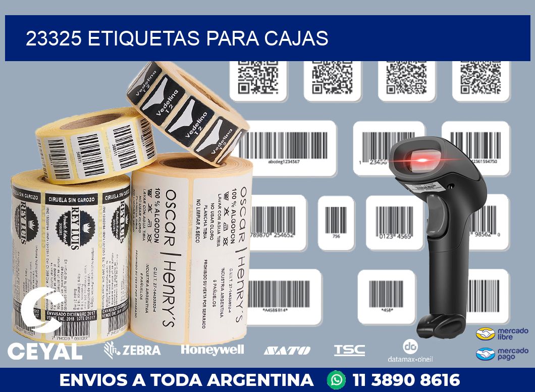 23325 ETIQUETAS PARA CAJAS