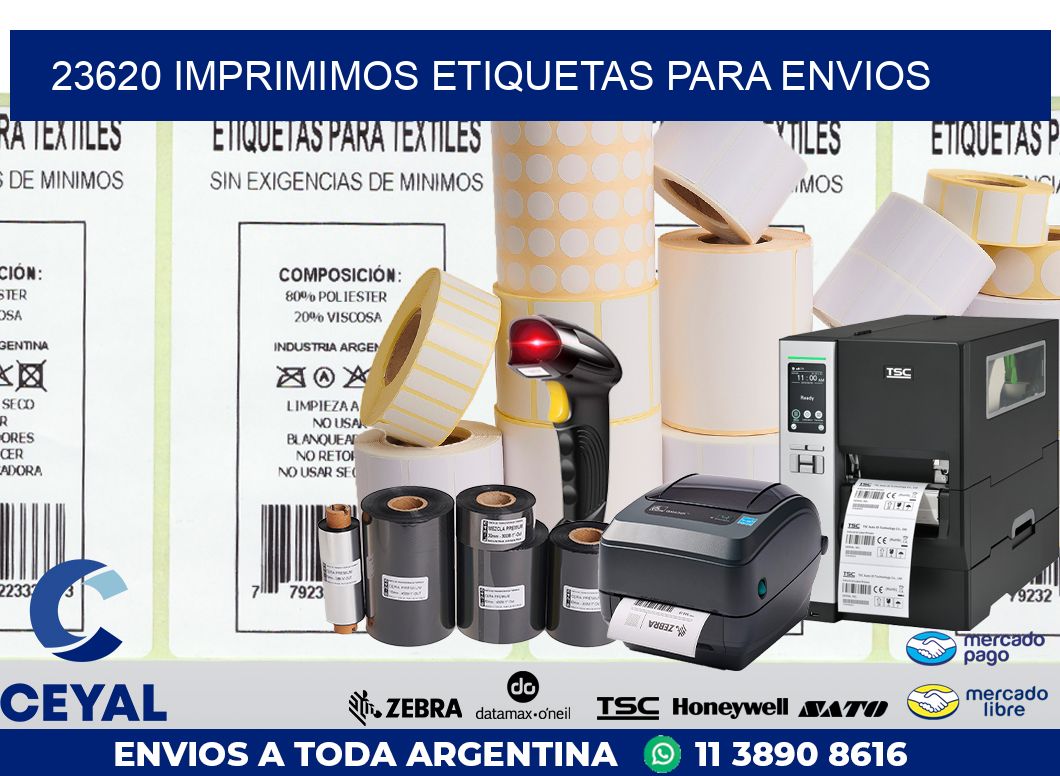 23620 IMPRIMIMOS ETIQUETAS PARA ENVIOS