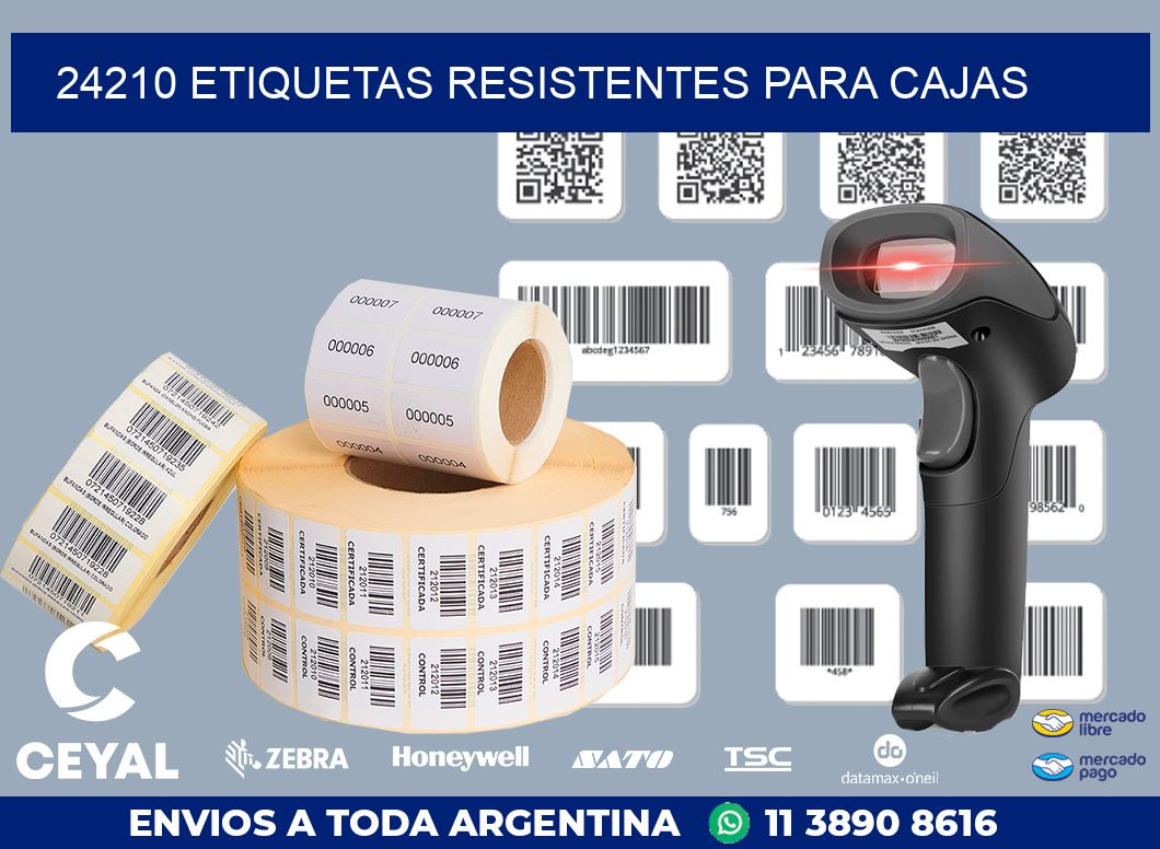 24210 ETIQUETAS RESISTENTES PARA CAJAS