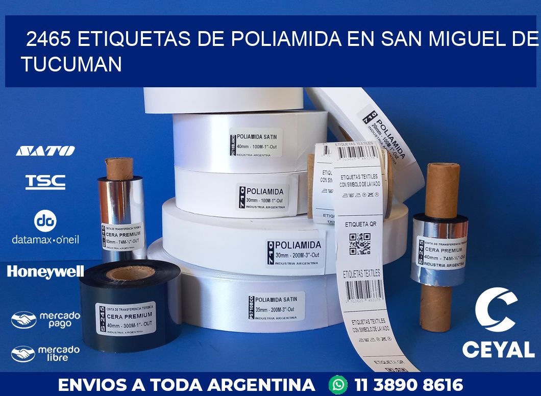 2465 ETIQUETAS DE POLIAMIDA EN SAN MIGUEL DE TUCUMAN