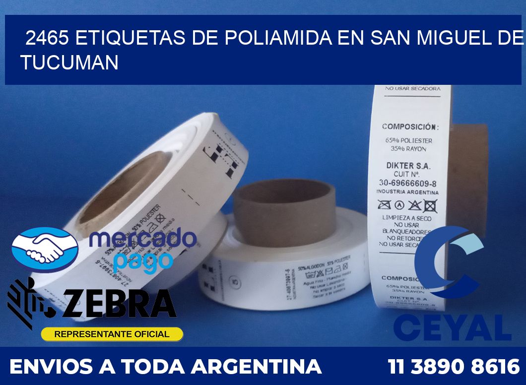 2465 ETIQUETAS DE POLIAMIDA EN SAN MIGUEL DE TUCUMAN