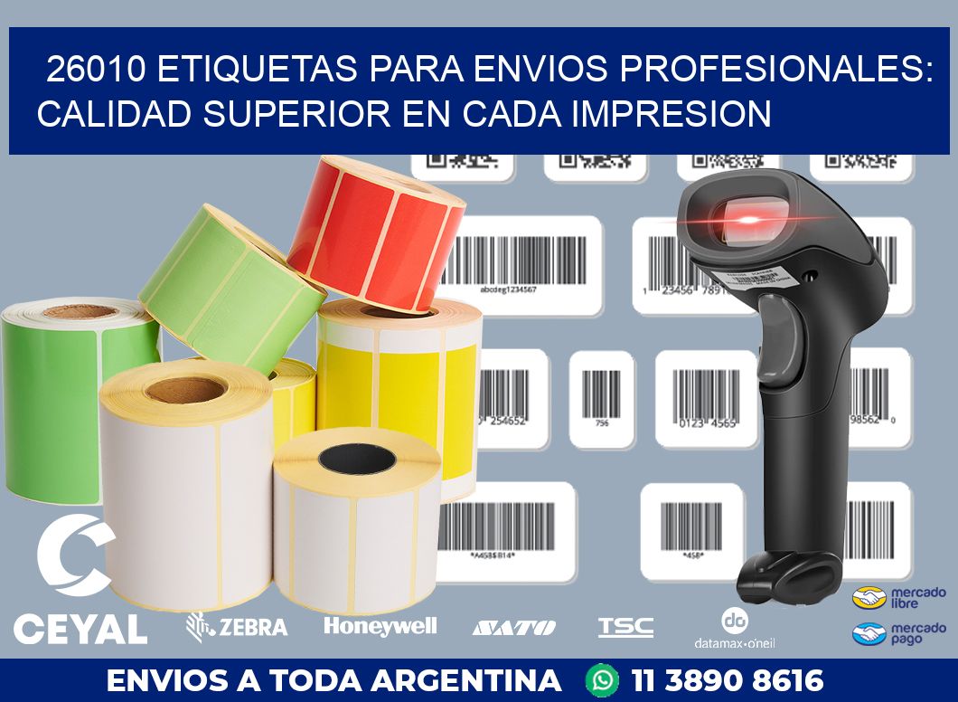 26010 ETIQUETAS PARA ENVIOS PROFESIONALES: CALIDAD SUPERIOR EN CADA IMPRESION
