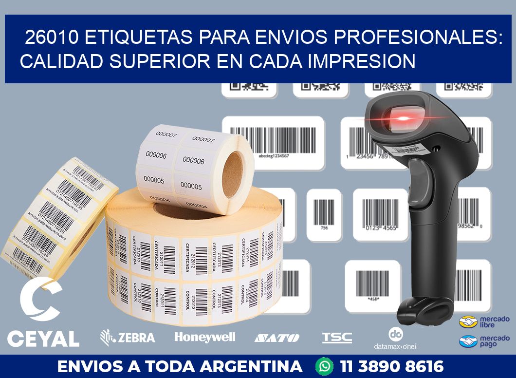 26010 ETIQUETAS PARA ENVIOS PROFESIONALES: CALIDAD SUPERIOR EN CADA IMPRESION