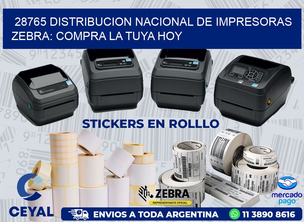 28765 DISTRIBUCION NACIONAL DE IMPRESORAS ZEBRA: COMPRA LA TUYA HOY