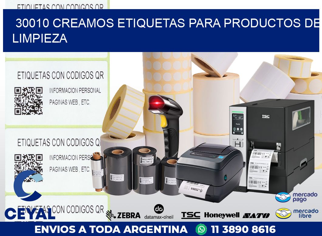 30010 CREAMOS ETIQUETAS PARA PRODUCTOS DE LIMPIEZA