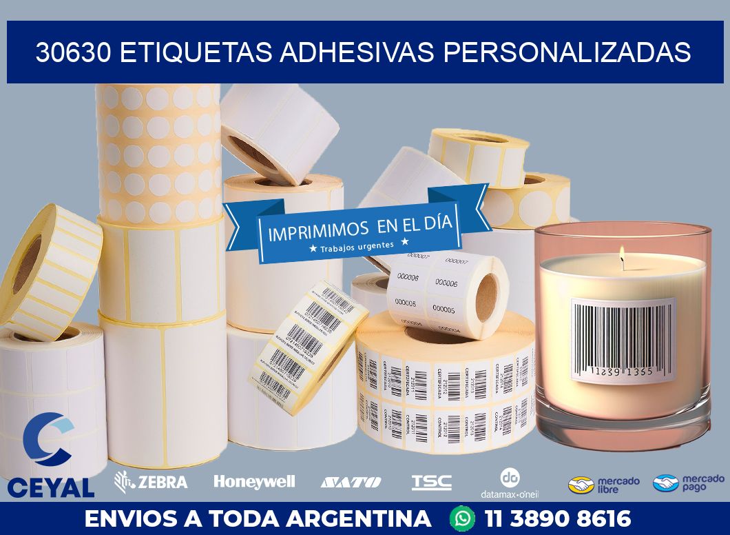 30630 ETIQUETAS ADHESIVAS PERSONALIZADAS