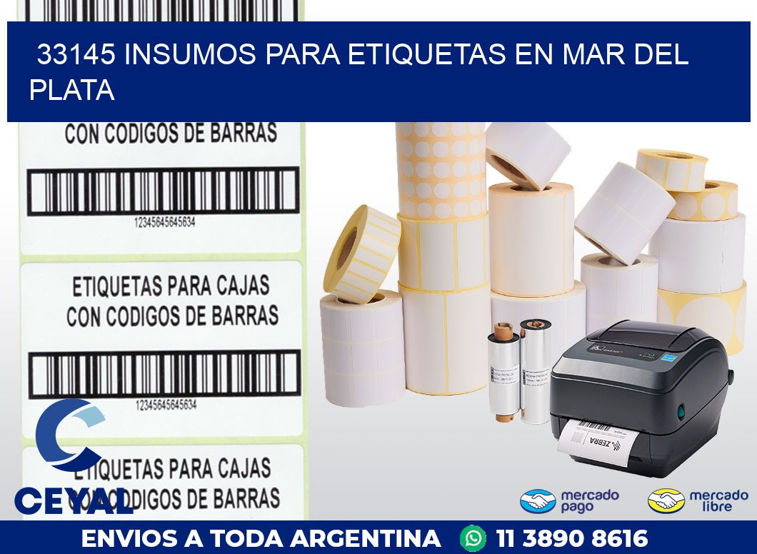 33145 INSUMOS PARA ETIQUETAS EN MAR DEL PLATA