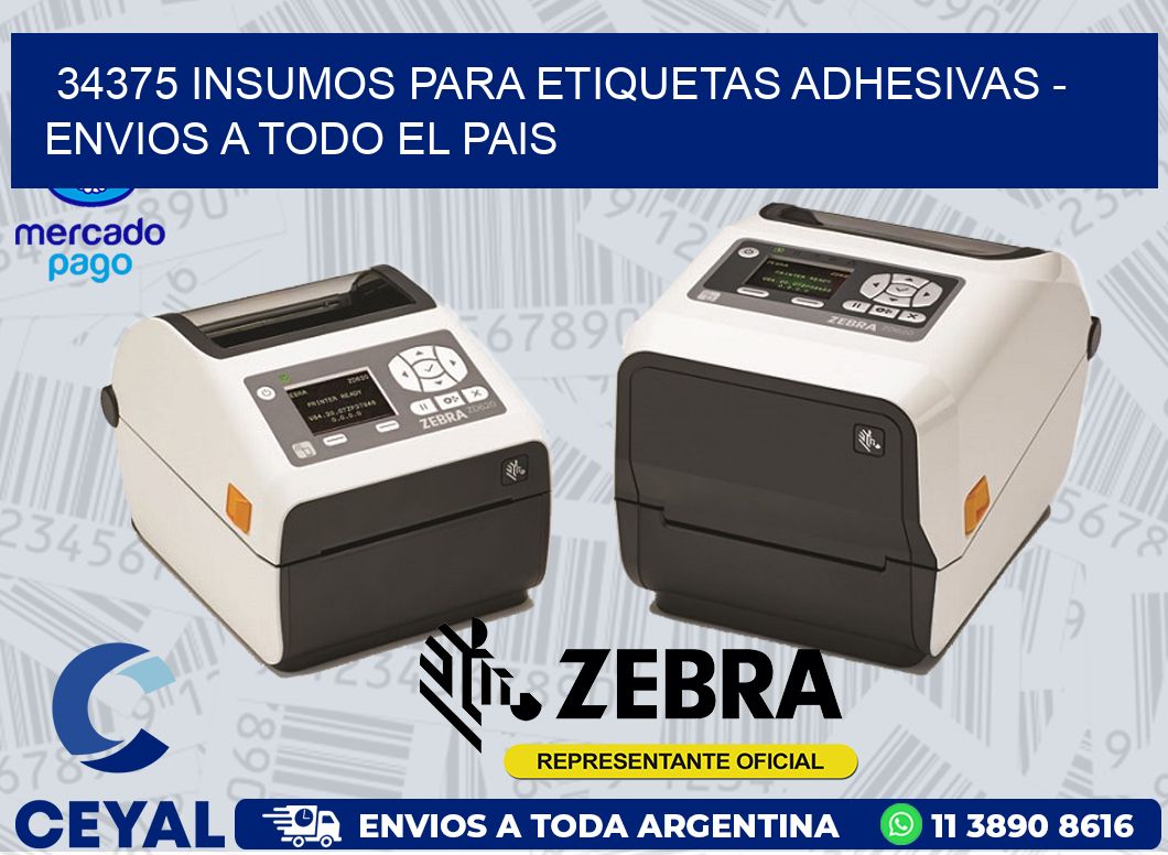34375 INSUMOS PARA ETIQUETAS ADHESIVAS – ENVIOS A TODO EL PAIS