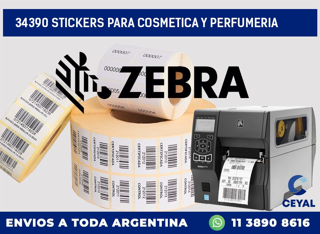 34390 STICKERS PARA COSMETICA Y PERFUMERIA