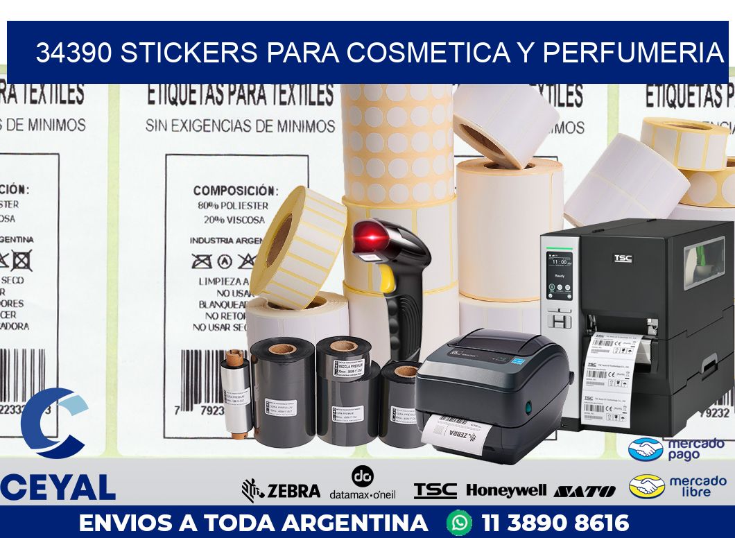 34390 STICKERS PARA COSMETICA Y PERFUMERIA