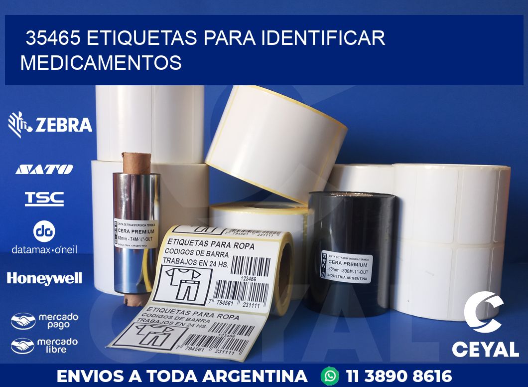 35465 ETIQUETAS PARA IDENTIFICAR MEDICAMENTOS