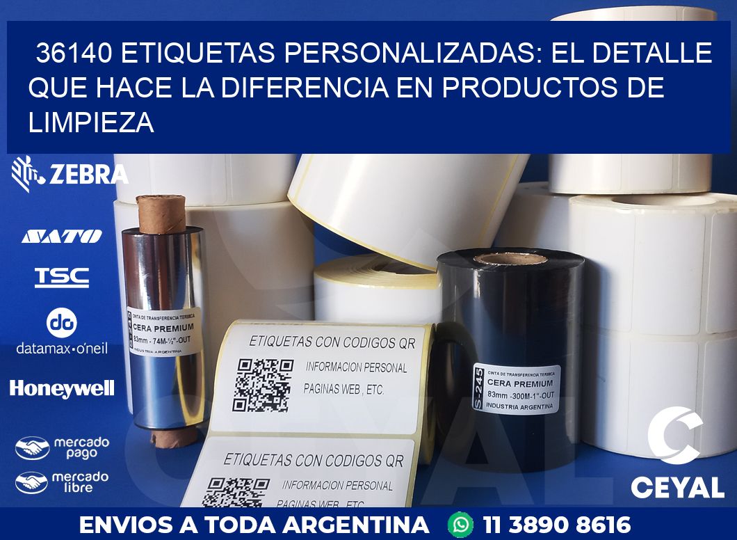 36140 ETIQUETAS PERSONALIZADAS: EL DETALLE QUE HACE LA DIFERENCIA EN PRODUCTOS DE LIMPIEZA