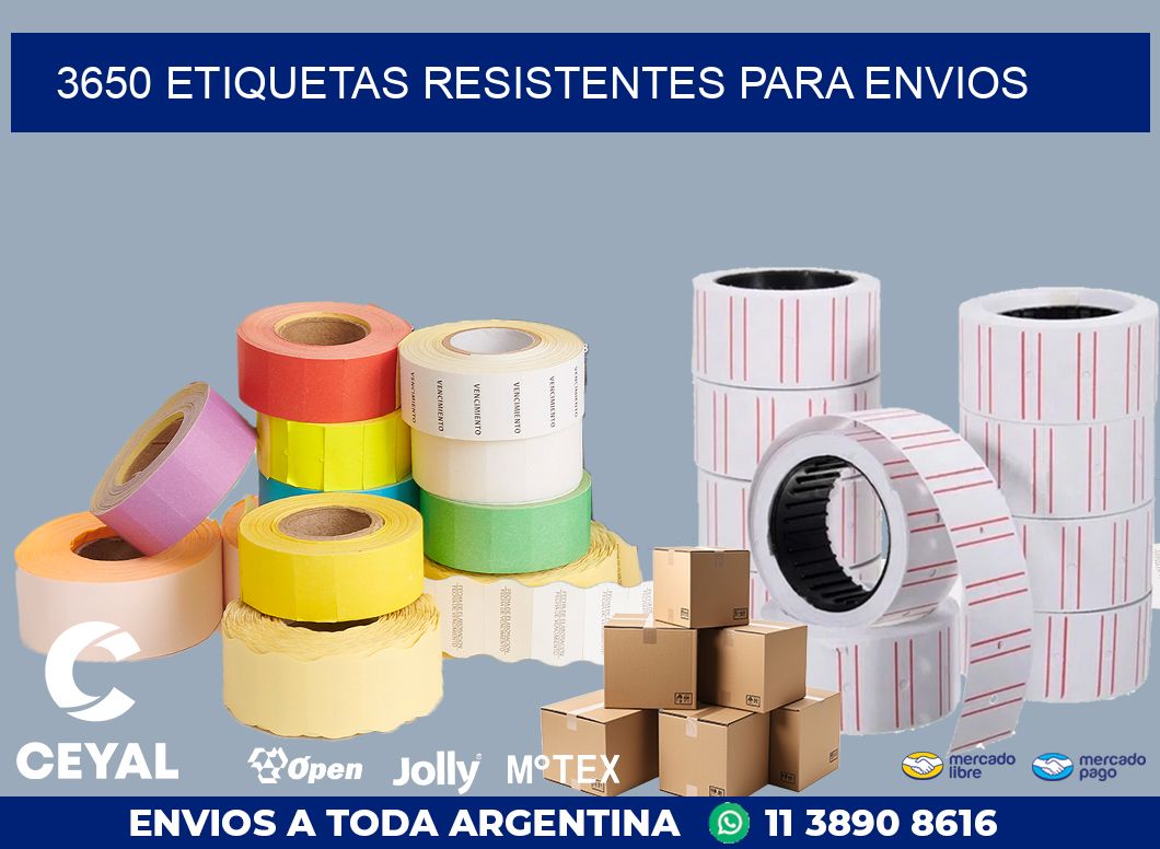 3650 ETIQUETAS RESISTENTES PARA ENVIOS