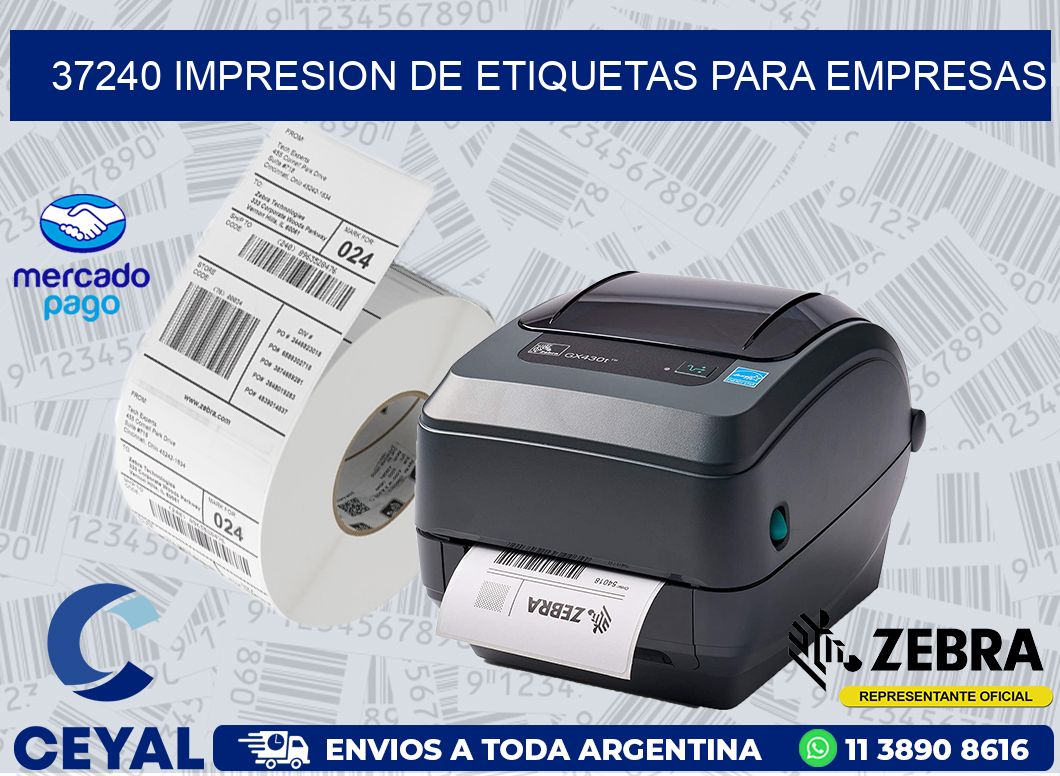37240 IMPRESION DE ETIQUETAS PARA EMPRESAS