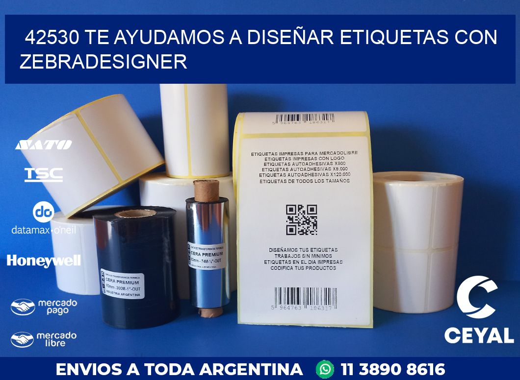 42530 TE AYUDAMOS A DISEÑAR ETIQUETAS CON ZEBRADESIGNER