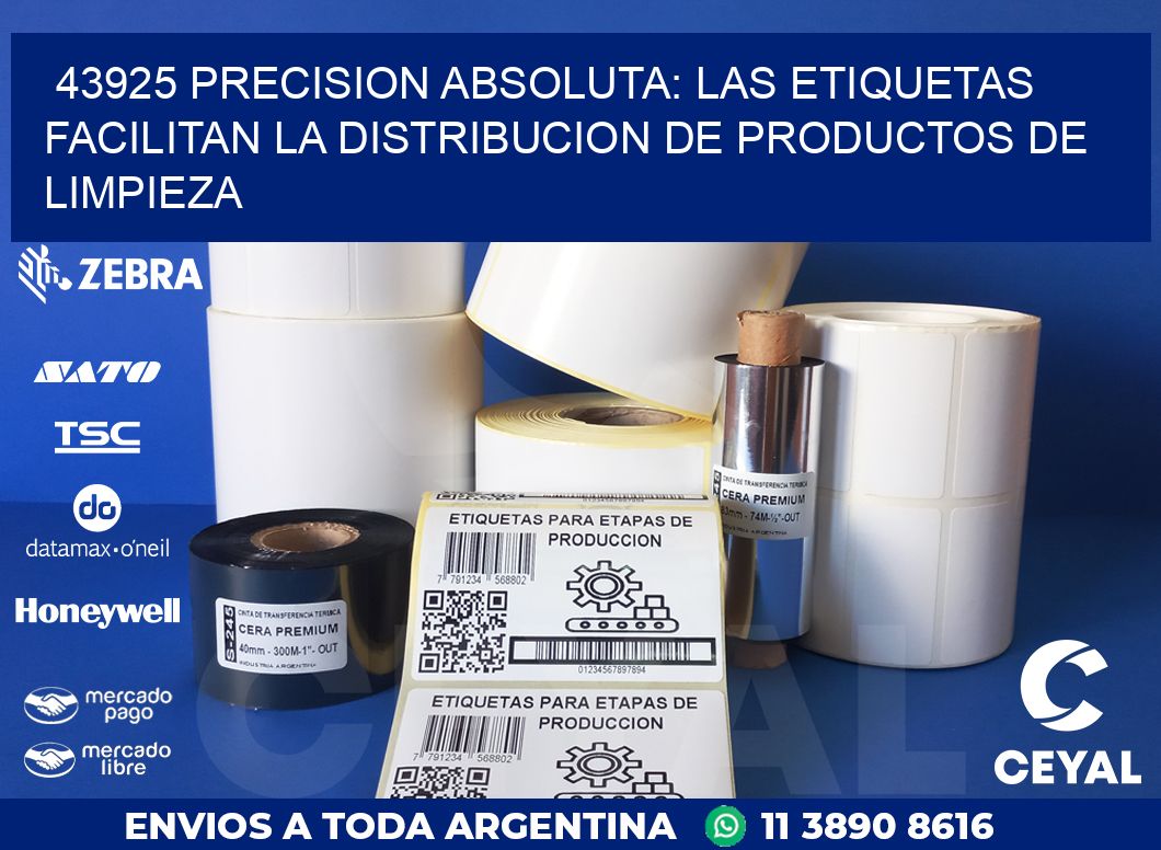43925 PRECISION ABSOLUTA: LAS ETIQUETAS FACILITAN LA DISTRIBUCION DE PRODUCTOS DE LIMPIEZA
