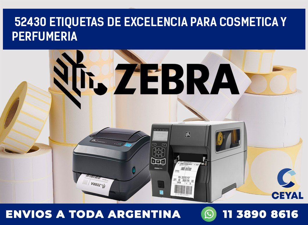 52430 ETIQUETAS DE EXCELENCIA PARA COSMETICA Y PERFUMERIA
